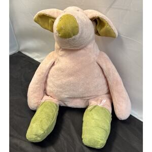 Manhattan Toys Tippy Toes Pig Ballerina Plush Green Ballet Shoes Rare Vintage